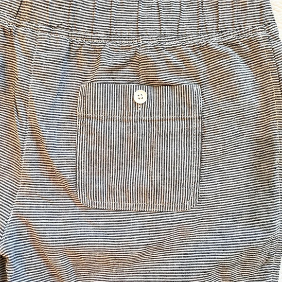 Talbots Blue Stripe Cotton Pull On Shorts Size 16 - Picture 5 of 7